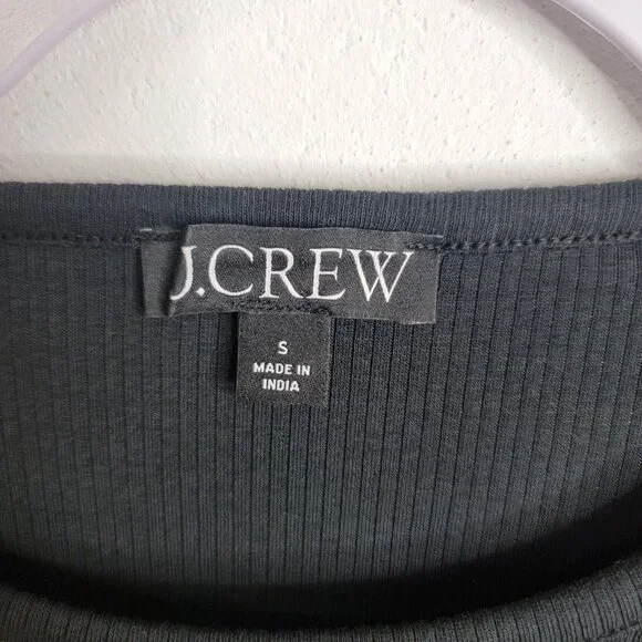 J Crew Lace Sleeve Top Black Size Small CD270 Sheer Whimsygoth Preppy Career - Picture 4 of 8